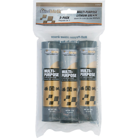 LubriMatic 3 Oz. Cartridge Multi-Purpose Lithium Grease (3-Pack) 11312