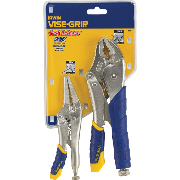 Irwin Vise-Grip Fast Release Locking Pliers Set (2-Piece) IRHT82588 318728
