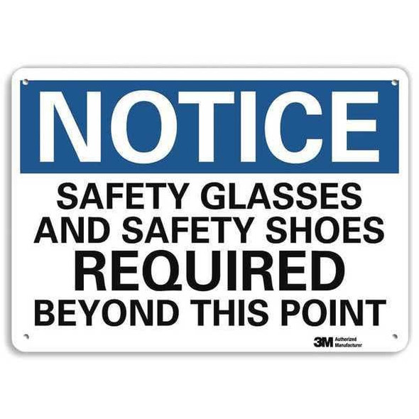 Lyle Notice Sign, RecycldReflecAlum, 10inWx7inH, U5-1494-RA_10X7 U5-1494-RA_10X7