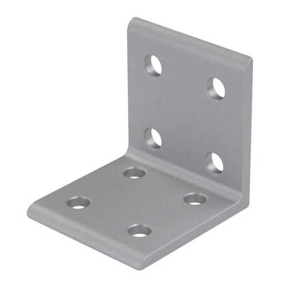 80/20 InsideCornerBracket,Alum,Slvr,80mm,76mm 40-4304