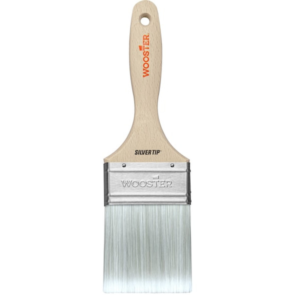 Wooster 3" Wall Soft, Silver CT Polyester Bristle, Paint Brush, Wood Handle 5223-3