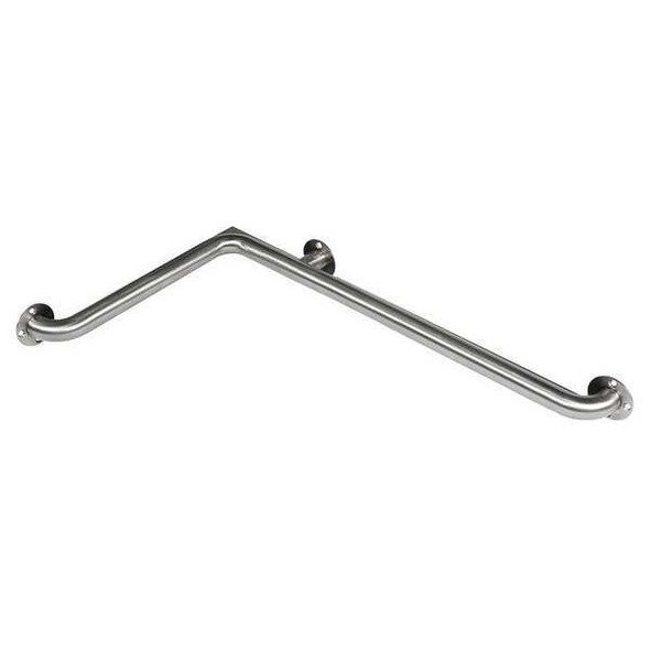 Bestcare Grab Bar,SS,Satin,18 in; 32 in L WH1109-3-R Bestcare Grab Bar,SS,Satin,18 in; 32 in L WH1109-3-R