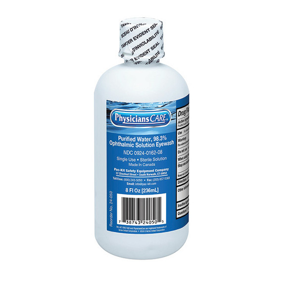 Eye Flush Bottle, 8 oz, 1/Each