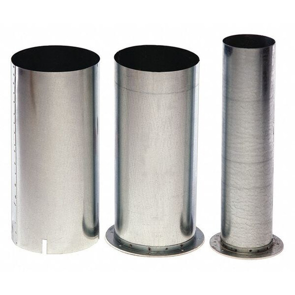 Williams Comfort Products Vent Extension,Top,15in L,Glvanizd Steel 9304