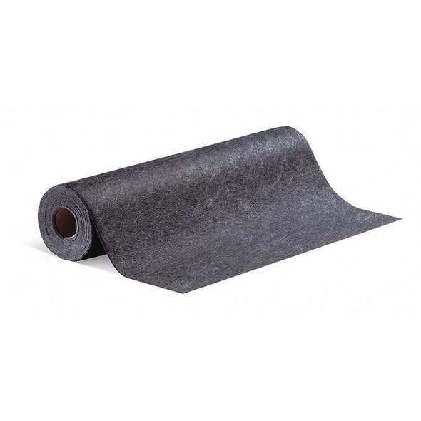 Sorbent Roll, 4 gal, 3 ft x 50 ft, Universal, Black, Polypropylene