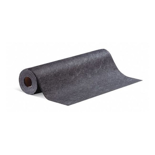 Sorbent Roll, 4 gal, 3 ft x 50 ft, Universal, Black, Polypropylene