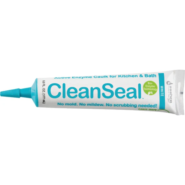Sashco CleanSeal 6 Oz. White Active Enzyme Kitchen & Bath Caulk 11070
