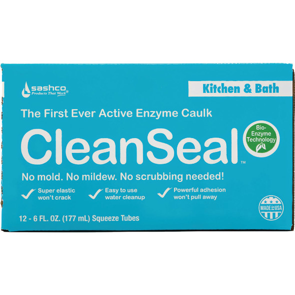 Sashco CleanSeal 6 Oz. White Active Enzyme Kitchen & Bath Caulk 11070 786880
