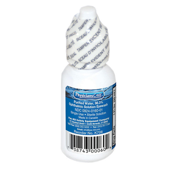 Eyewash Bottle, 1 oz, 1/Each
