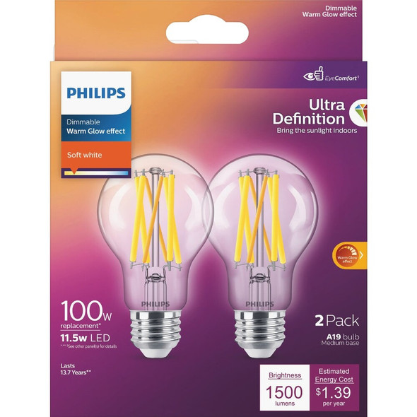 Philips 2pk 100w Vina19 Led Bulb 587022 528122