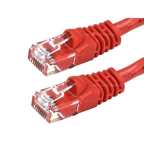 Monoprice Patch Cord,Cat 6,Booted,Red,14 ft. 2311