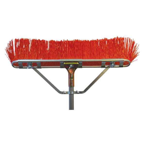 Bruske 23 In. W. x 65 In. L. Steel Handle Street Sweep Push Broom 2860-CSB-4 Bruske 23 In. W. x 65 In. L. Steel Handle Street Sweep Push Broom 2860-CSB-4