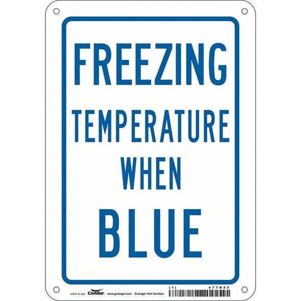 Traffic Sign, 10 in H, 7 in W, Aluminum, Horizontal Rectangle, English, 477N55