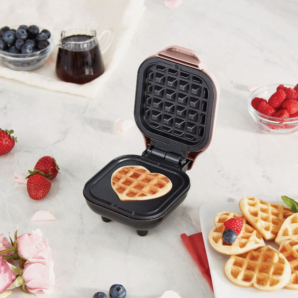 Rise By Dash 4 In. Heart Mini Waffle Maker RMWH001GBRS06 616260