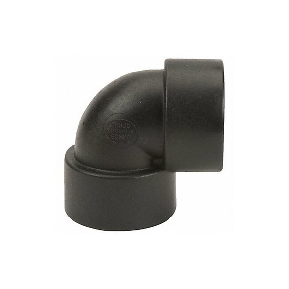 90 Degree Elbow, Polypropylene, 1-1/2", Schedule 80, 300 psi Max Pressure