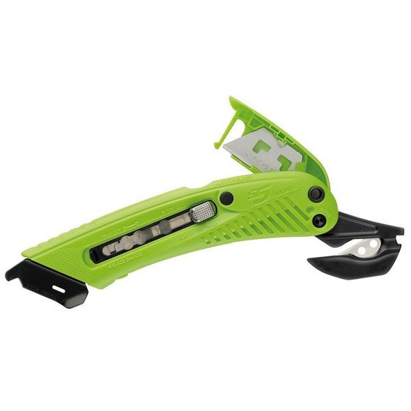 Pacific Handy Cutter Safety Knife,6 in.,Green S5R