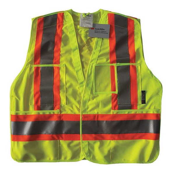 Condor Safety Vest,Yellow/Green,S/M,Polyester 491T10