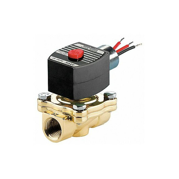 Redhat Solenoid Valve,Brass,NC,Air, Inert Gas EF8210G100V Redhat Solenoid Valve,Brass,NC,Air, Inert Gas EF8210G100V