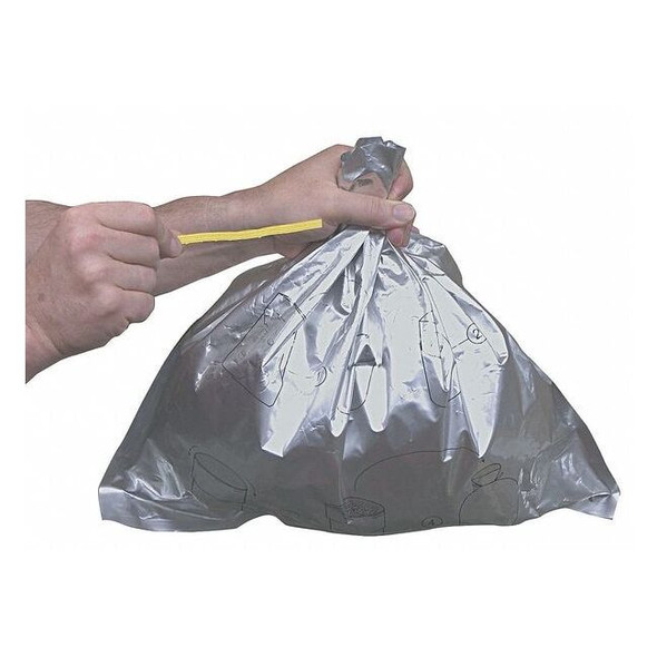 Justrite Cigarette Receptacle Liner,Gray,PK10 26827