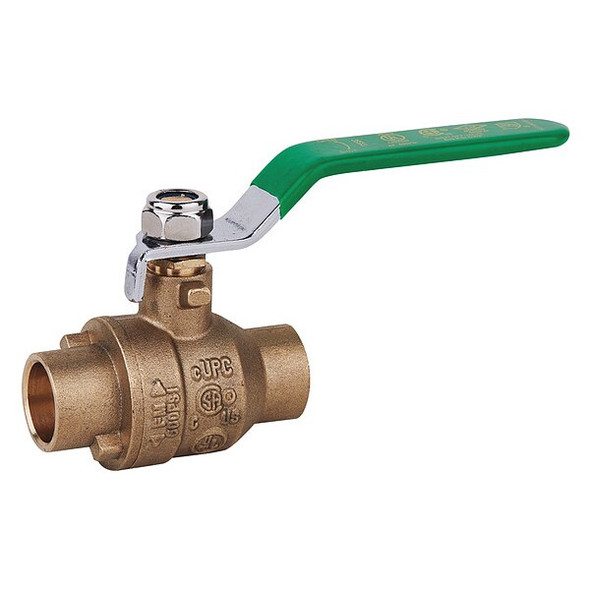 Manufacturer Varies 1/2" Sweat Brass Ball Valve Inline 107-843NL