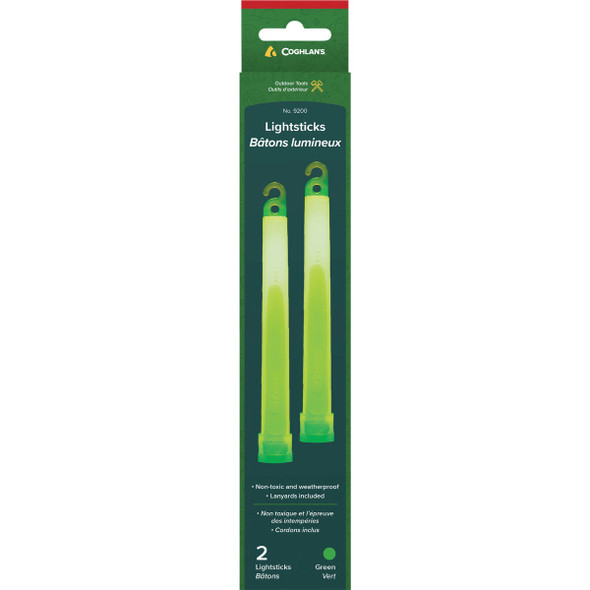 Coghlans Green Lightsticks (2-Pack) 9202