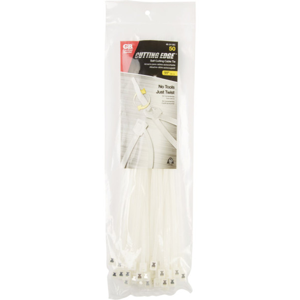 Gardner Bender 50pc 11" Wht Twist Tie 46-311SC 536564