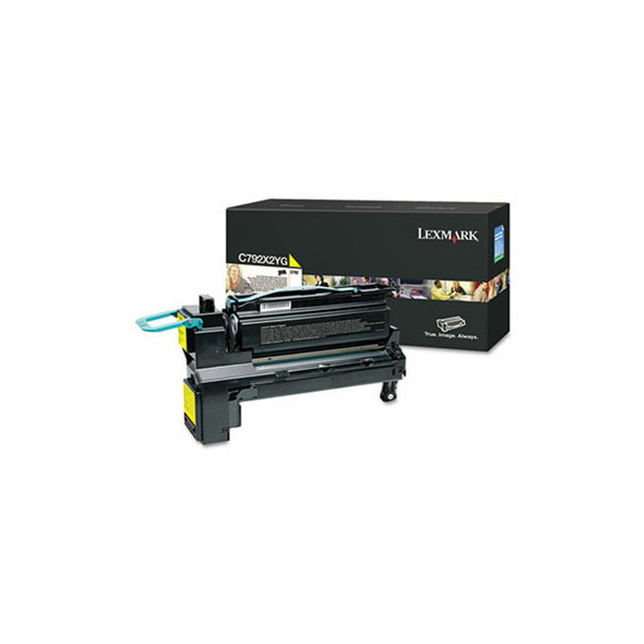Lexmark™ C792x2yg Extra High-Yield Toner, 20,000 Page-Yield, Yellow C792X2YG