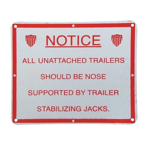 Dayton Stabilizing Jack Sign,Aluminum,9-7/8 In 26W611