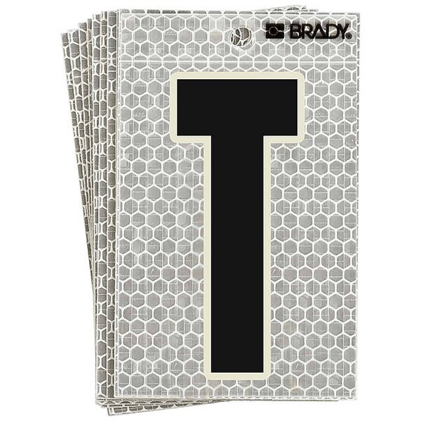 Brady LetterLabel,3-1/2inH,2-1/2inW,PK10 3010-T