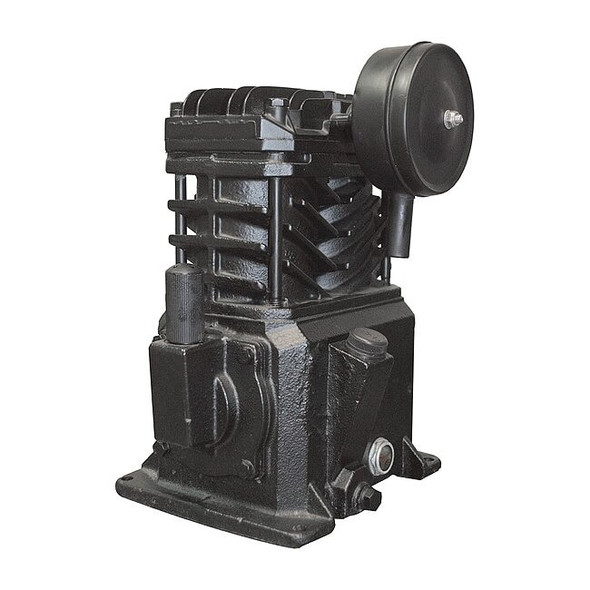 Air Compressor Pump, 2 hp, 3 hp, 1 Stage, 8.5 oz Oil Capacity, 2 Cylinder