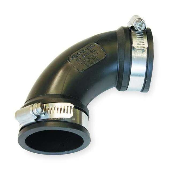 Fernco Flexible Elbow,For Pipe Size 1-1/2" QL-150