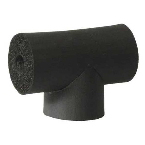2-3/8" x 1" Elastomeric Tee Pipe Fitting Insulation, 1" Wall