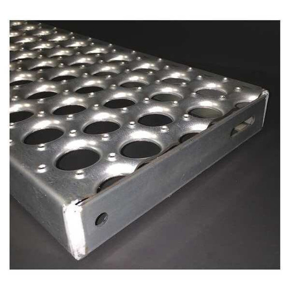 Manufacturer Varies Anti-Slip Stair Tread,48 in. L,13 Gauge 61G13102-TRD48