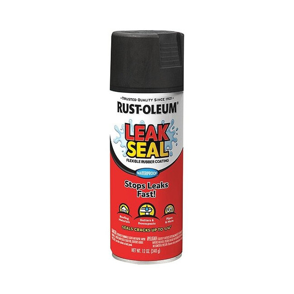 Rust-Oleum Leak Sealer,12 oz,Latex; Oil Base,Black 265494