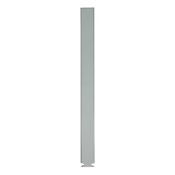 70" x 7" Pilaster Toilet Partition, Cellular Honeycomb, Gray