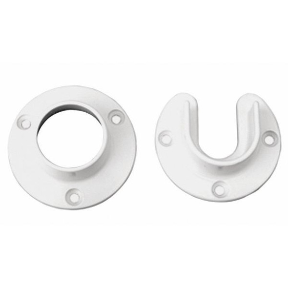 Knape & Vogt Pole Socket,Steel,500 lb. CD-0010-WT