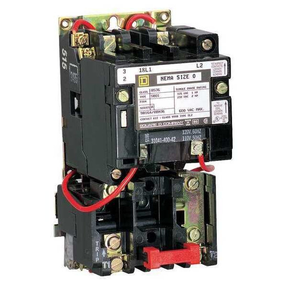 Square D MagneticMotorStarter,Thermal,110/120VAC 8536SBO1V02