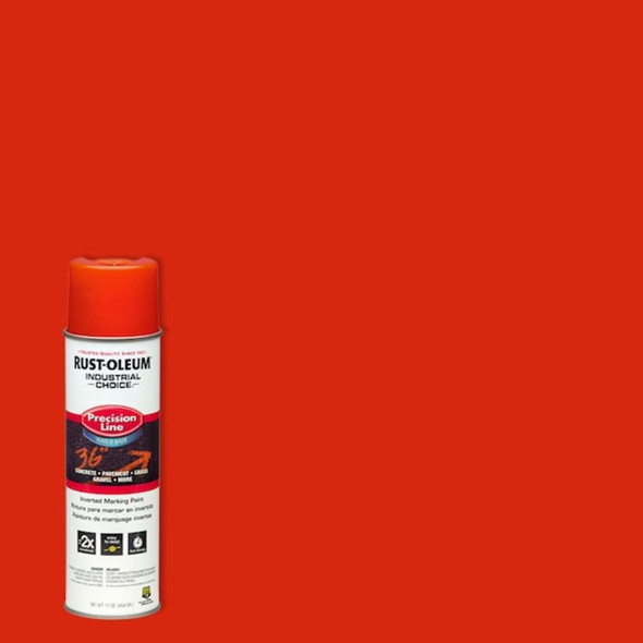 Rust-Oleum Precision Line Marking Paint, 17 oz, Alert Orange, Water-Based 203035