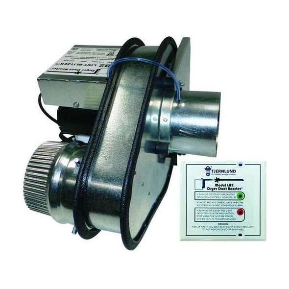 Tjernlund Products Steel 11"D,14.1"H,11.1"W Inline Duct Fan LB2