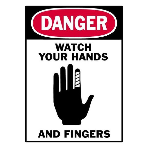 Brady Danger Label,Instruction,5 In. W,PK5, 86264 86264