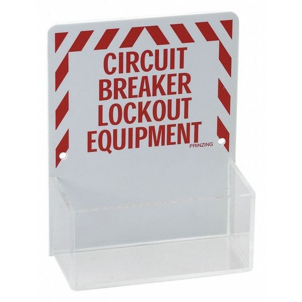 Brady Lockout Board,Unfilled,Red/White 3070