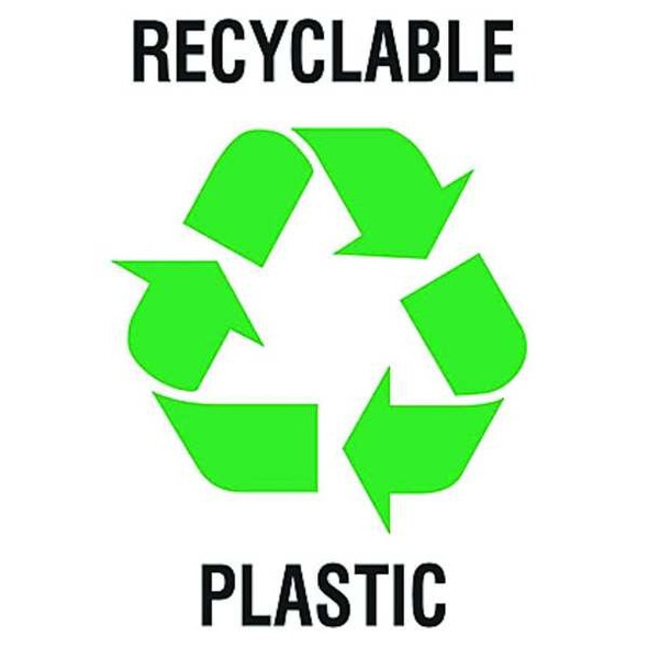 Brady Recycling Label,Vinyl,5 In. W,PK5, 20640FLS 20640FLS