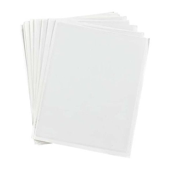 Brady DocumentDisplayPockets,White,11.5"H,PK10 112633