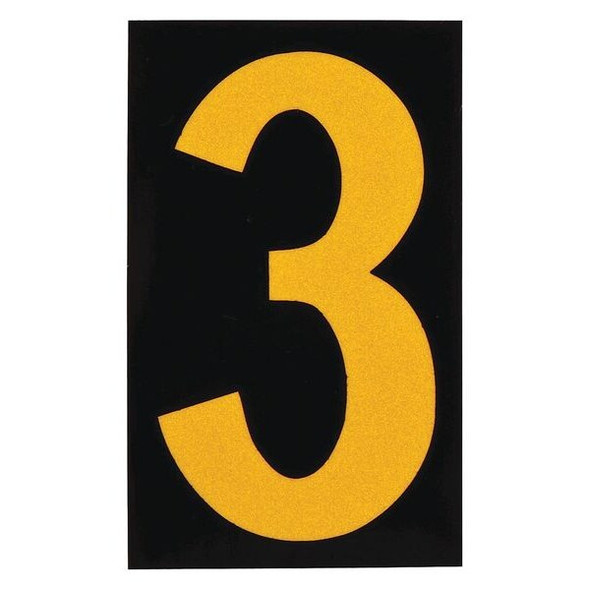 Brady NumberLabel,2-7/8inH,1-3/4inW,PK25 5000-3