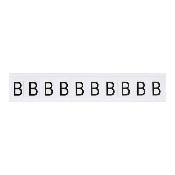 Brady LetterLabel,Vinyl,1-1/2inH,1inW,PK10 9713-B