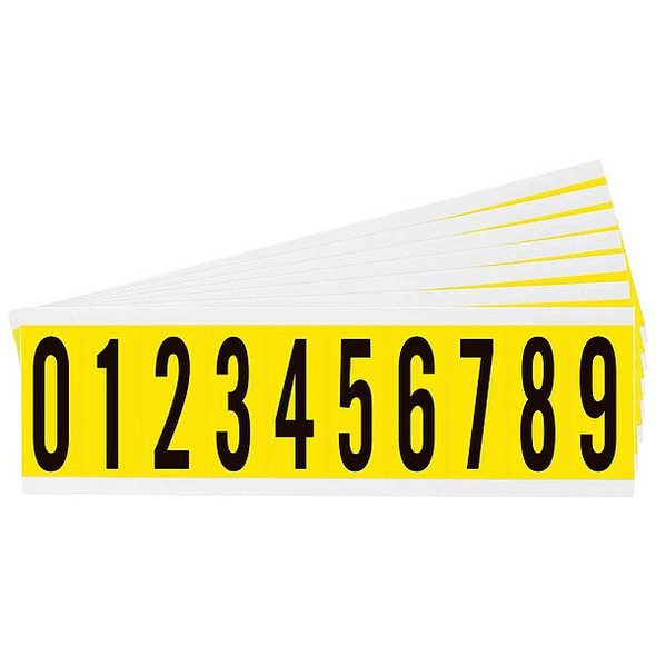 Brady NumberLabelSet,2-1/4inH,7/8inW,PK25 3440-# KIT