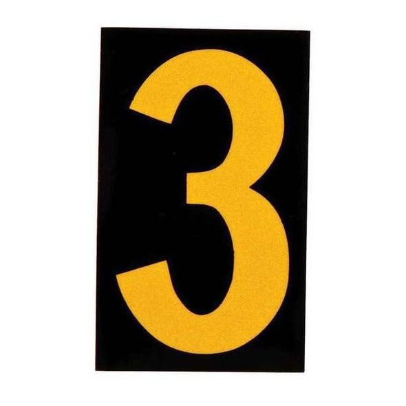 Brady NumberLabel,1-7/8inH,1-3/8inW,PK25 5890-3