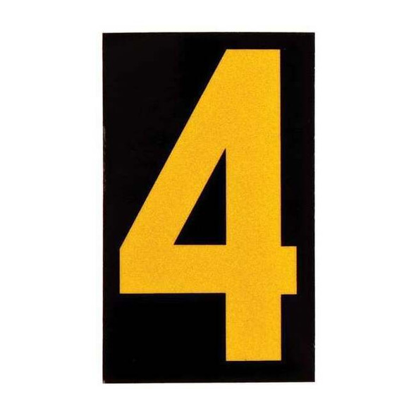 Brady NumberLabel,1-7/8inH,1-3/8inW,PK25 5890-4