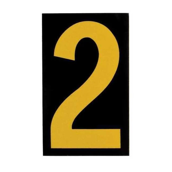Brady NumberLabel,1-1/2inH,1inW,PK25 5905-2