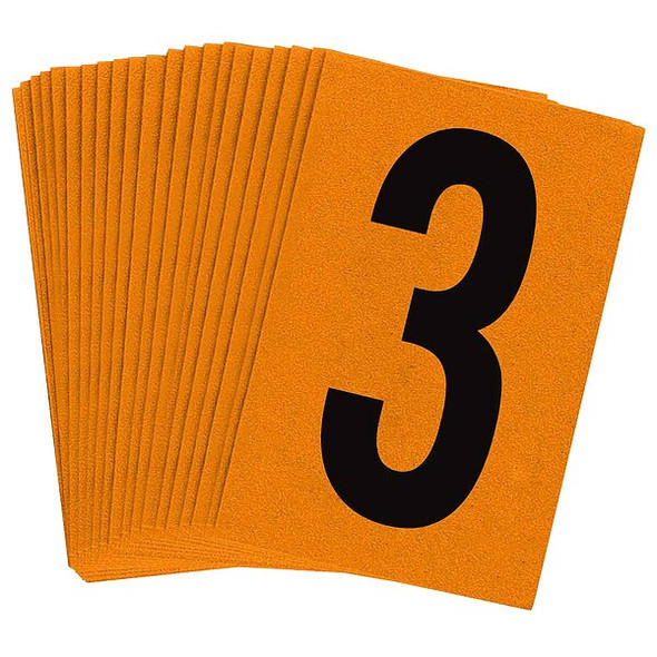 Brady NumberLabel,1-1/2inH,1inW,PK25 5910-3